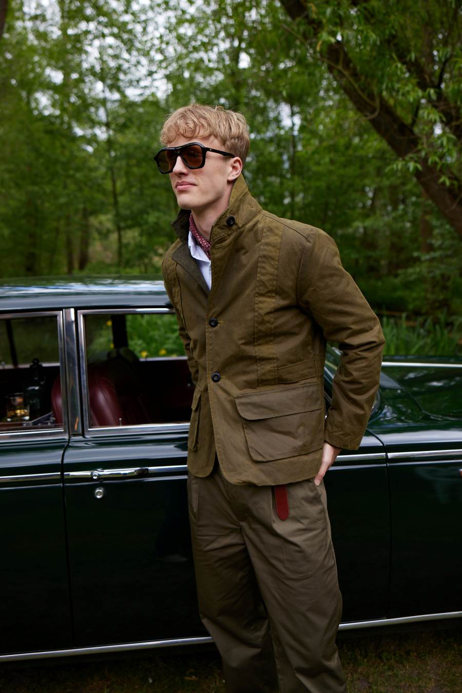 Bowler Norfolk Jacke Olive