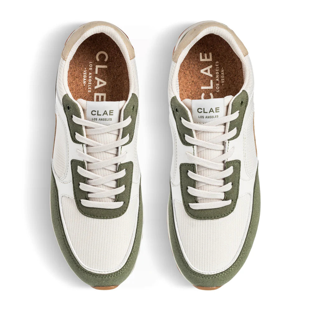 Clae Joshua Olive Off-White vegan