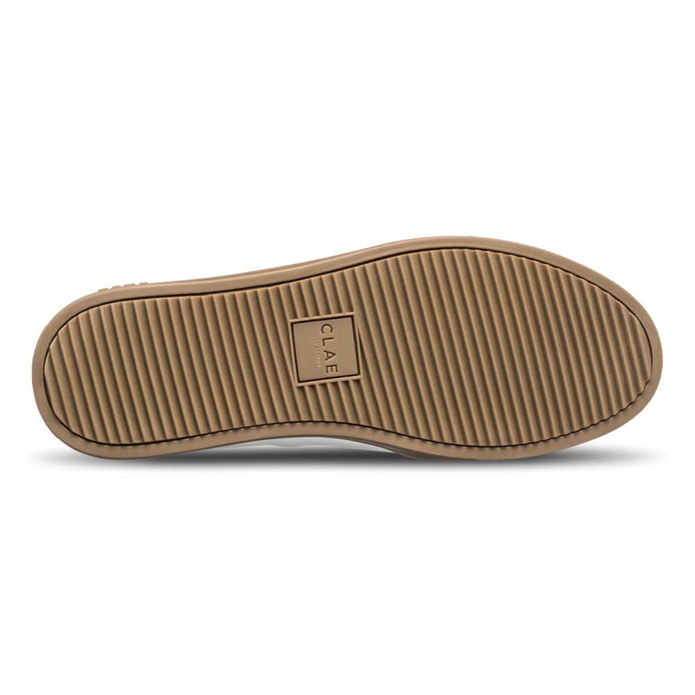 Clae Deane White Leather Grey Dark Gum