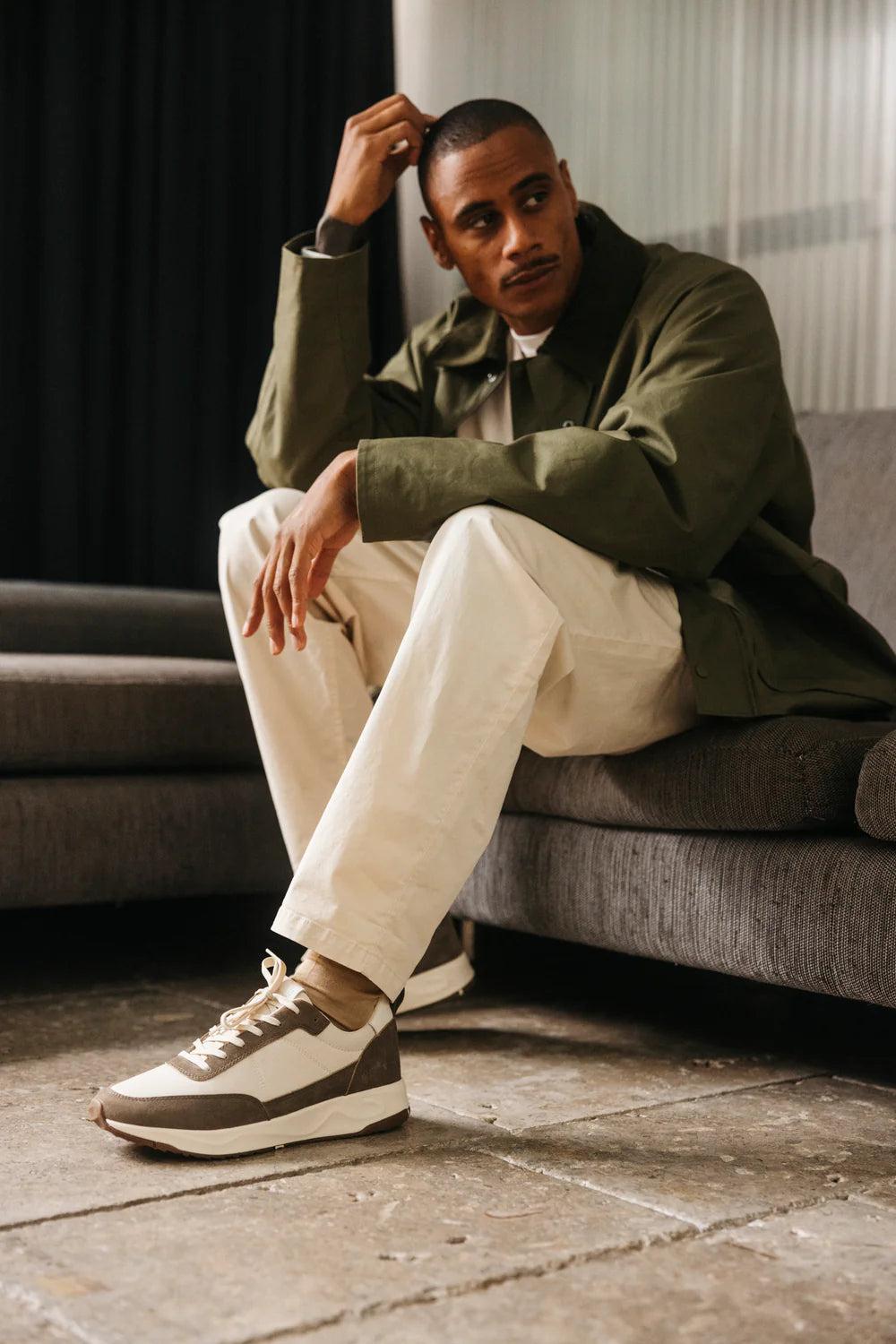 Clae Owens Olive Off-White