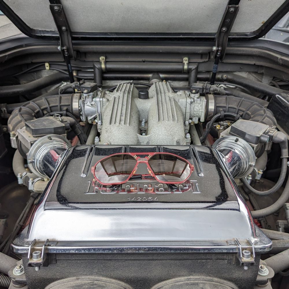 Ferrari F22/S rote 90er Vintage Luxus Brille