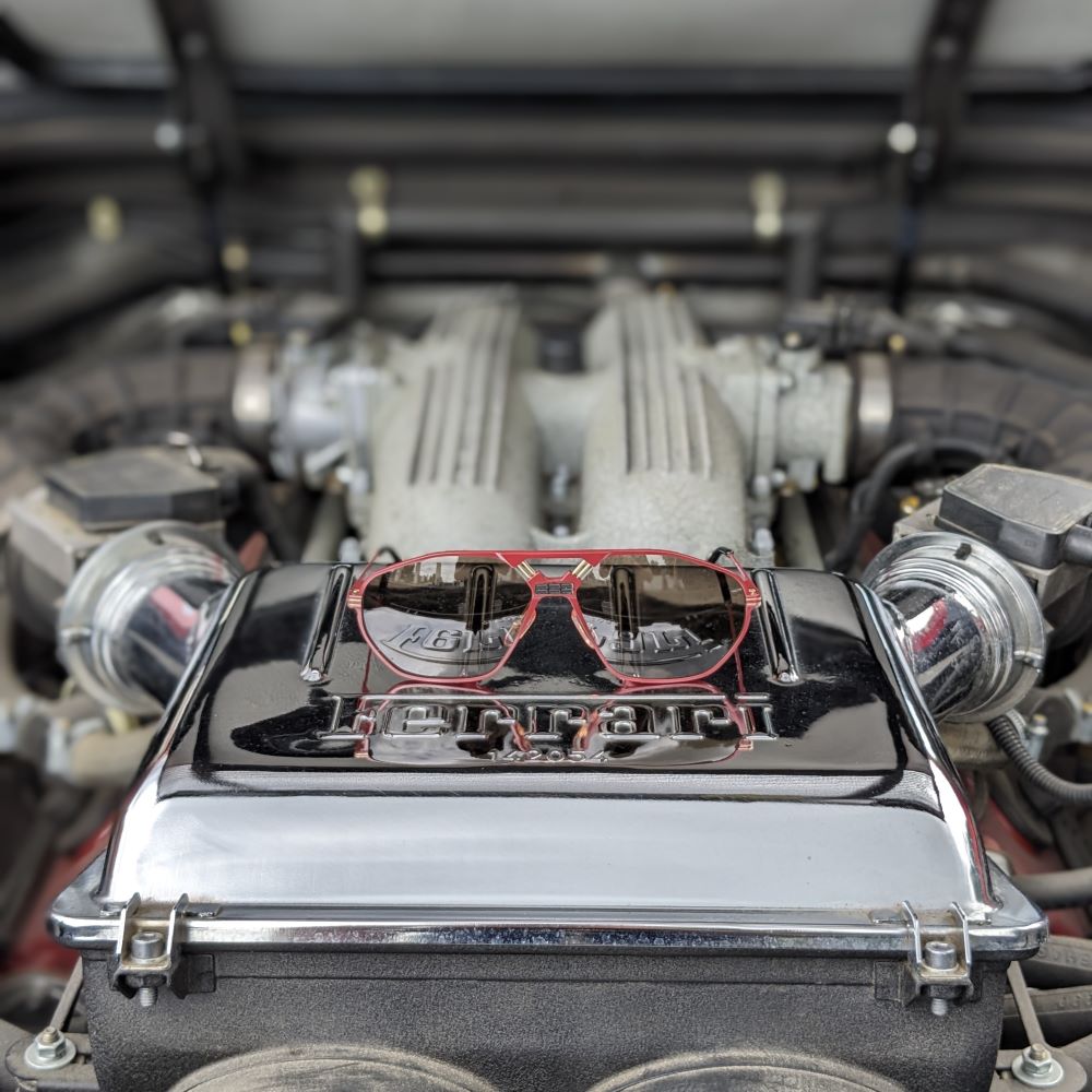 Ferrari F22/S rote 90er Vintage Luxus Brille