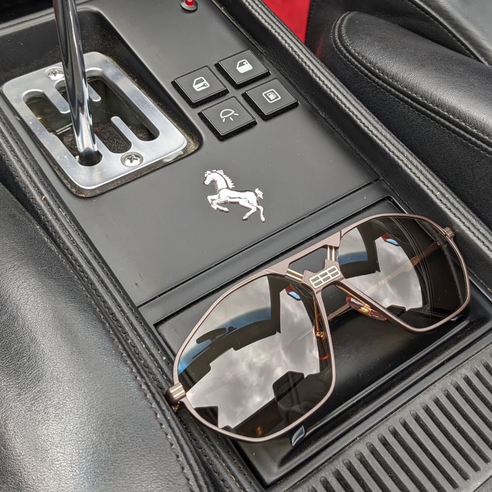 Ferrari F22/S graubraune 90er Vintage Luxus Brille