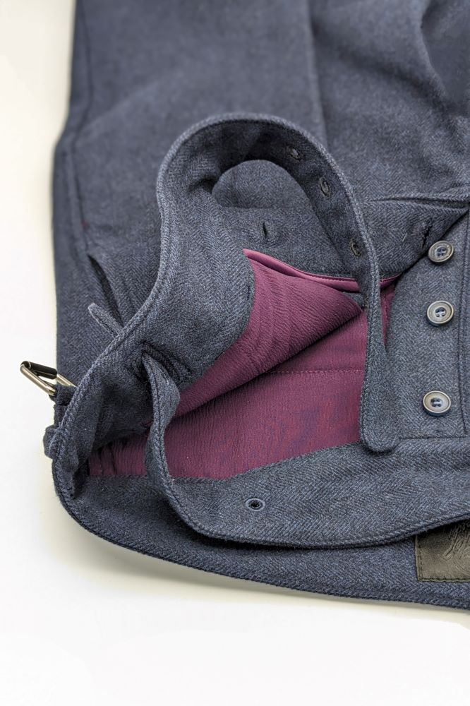 Bowler Berlin Gurkha Hose Fischgrat Dunkelblau