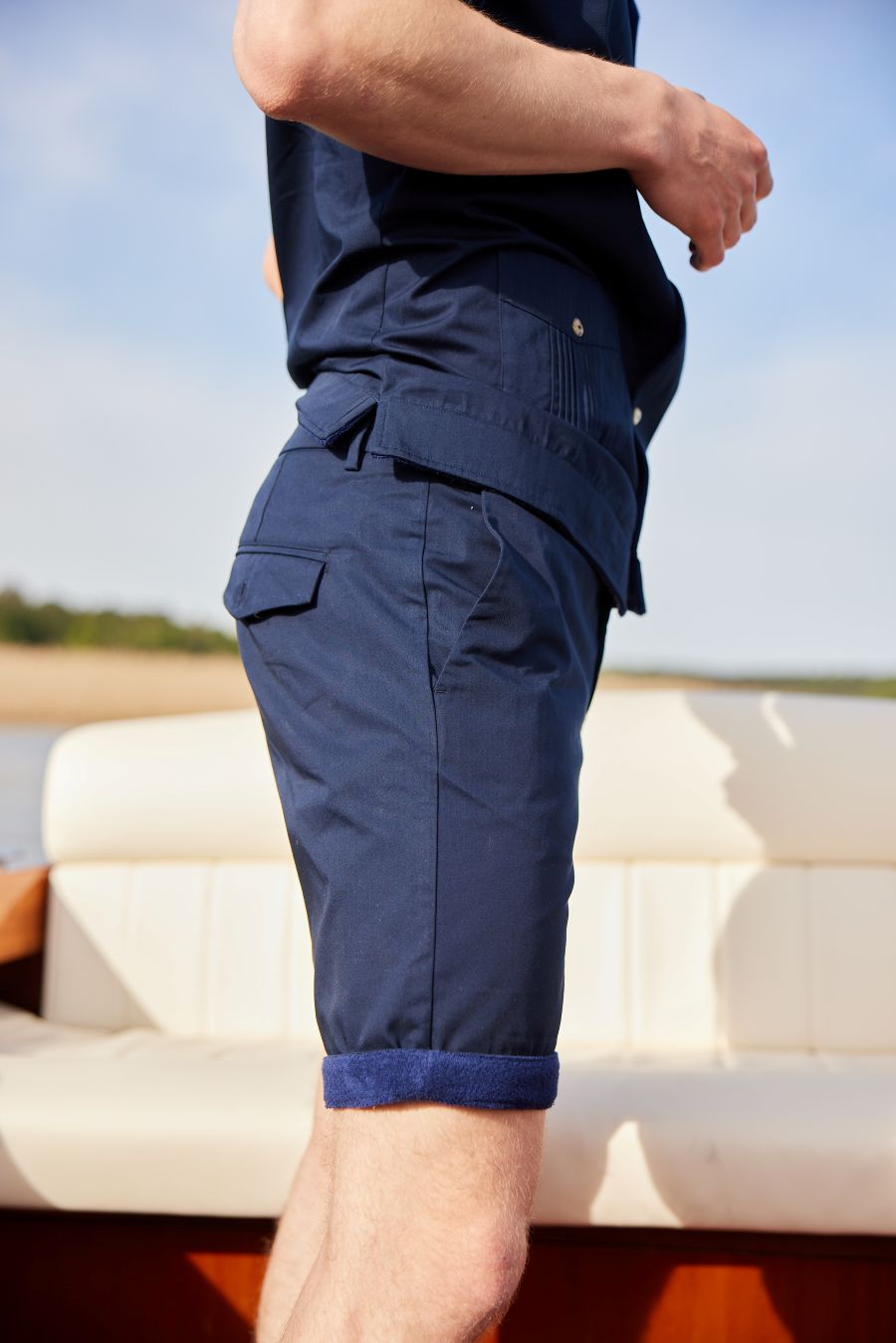 LA CONCH Auric Shorts Navy