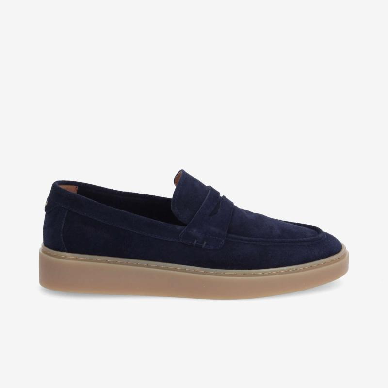 Schmoove "Loafly Moc(casin)" Navy Suede