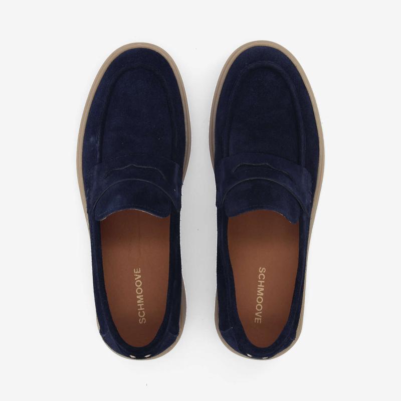Schmoove "Loafly Moc(casin)" Navy Suede