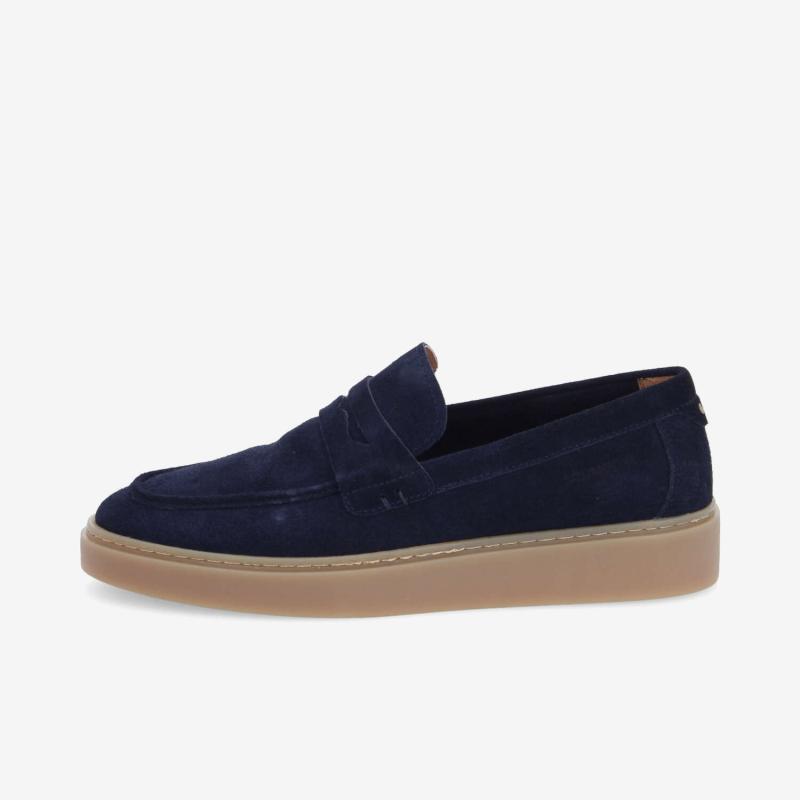 Schmoove "Loafly Moc(casin)" Navy Suede