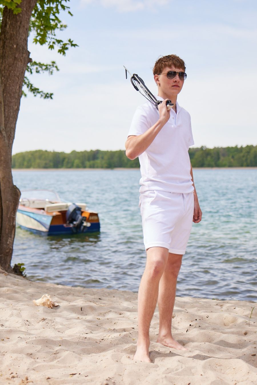 LA CONCH "Playshorts" Terry white