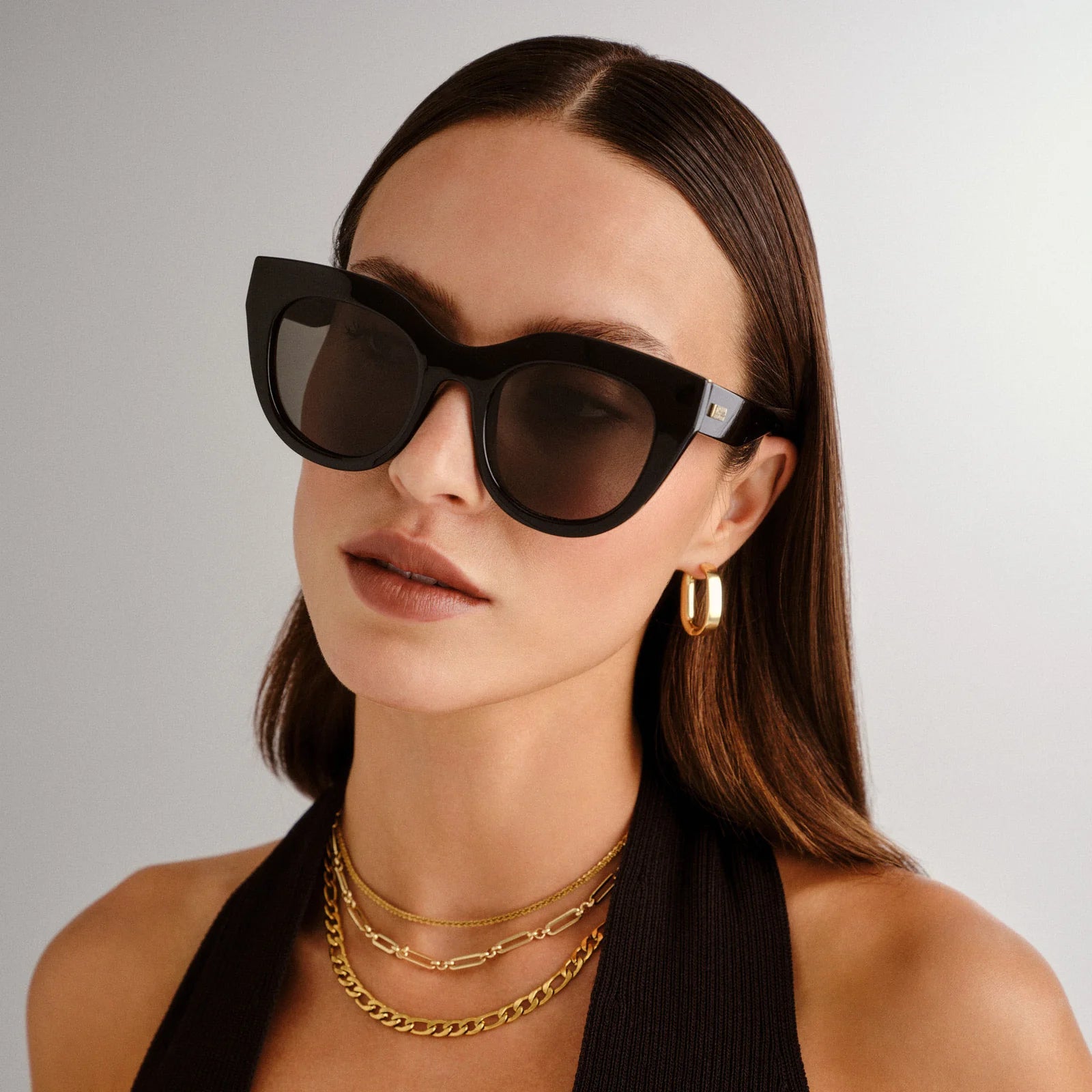 Le Specs Air Heart | Black Gold