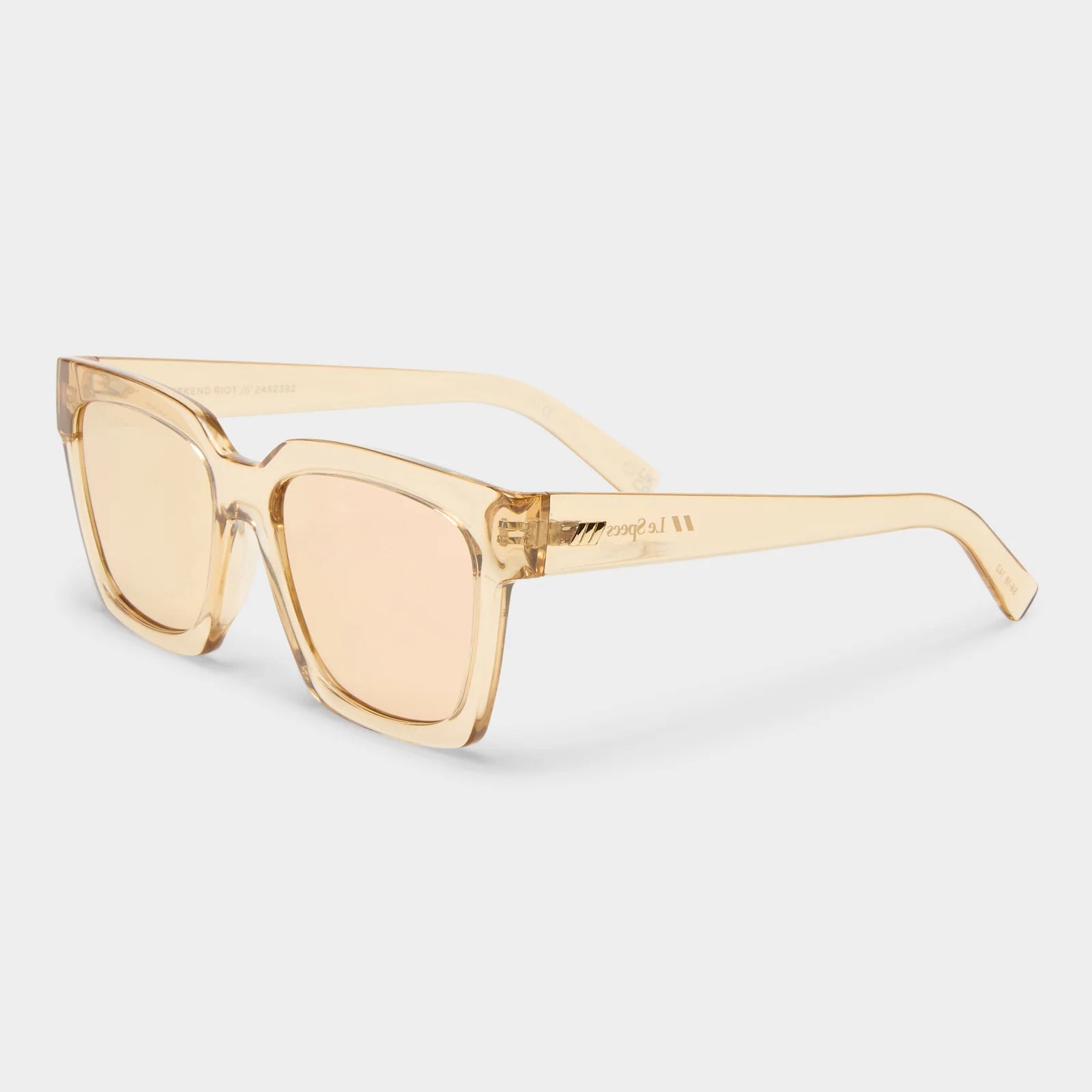 Le Specs Weekend Riot | Sand Peach Mirror