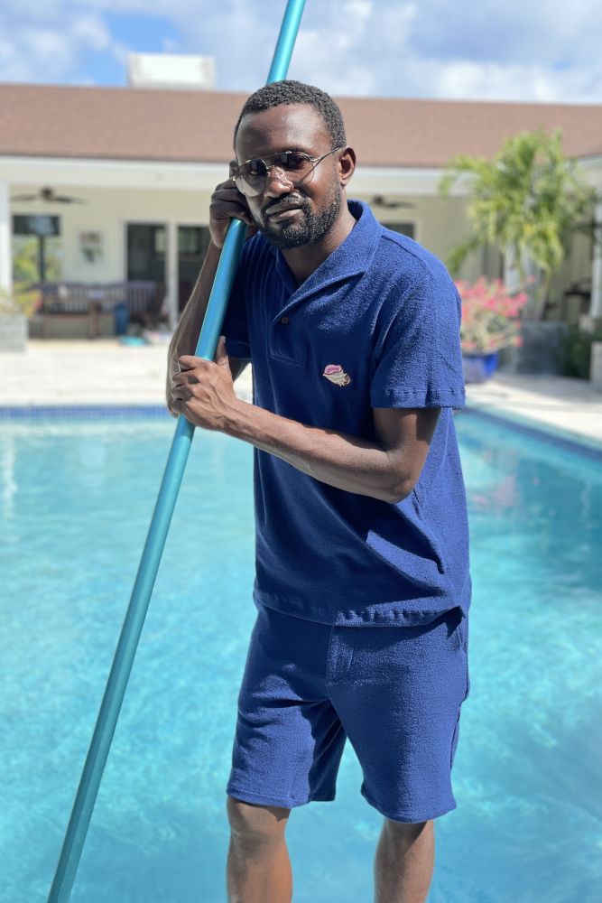 LA CONCH "Playshirt" Terry fountain blue