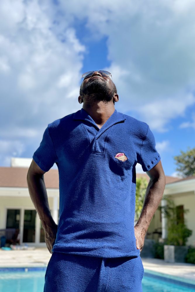 LA CONCH "Playshirt" Terry fountain blue