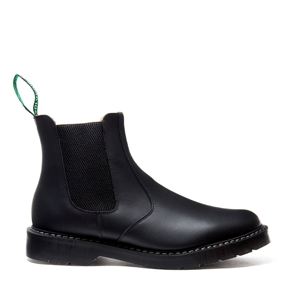 Solovair Black Greasy Dealer Boot