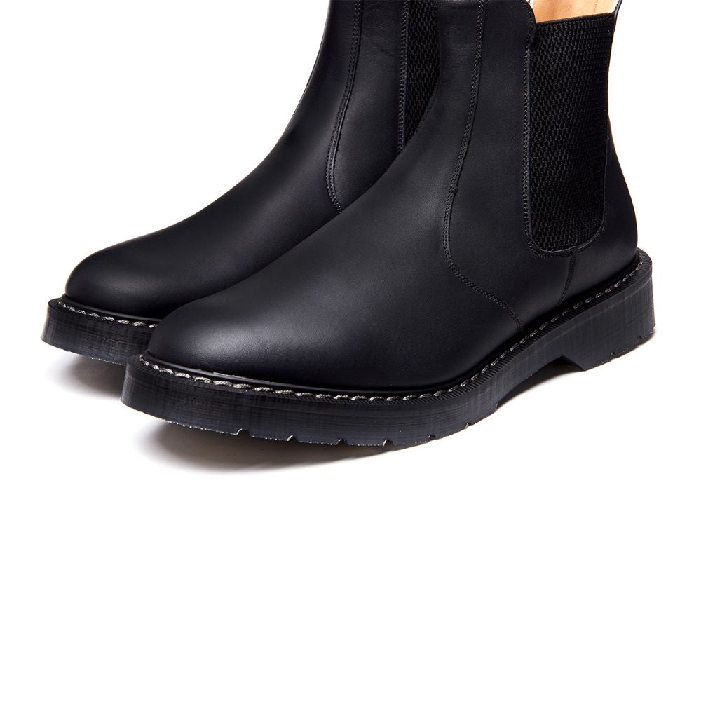 Solovair Black Greasy Dealer Boot
