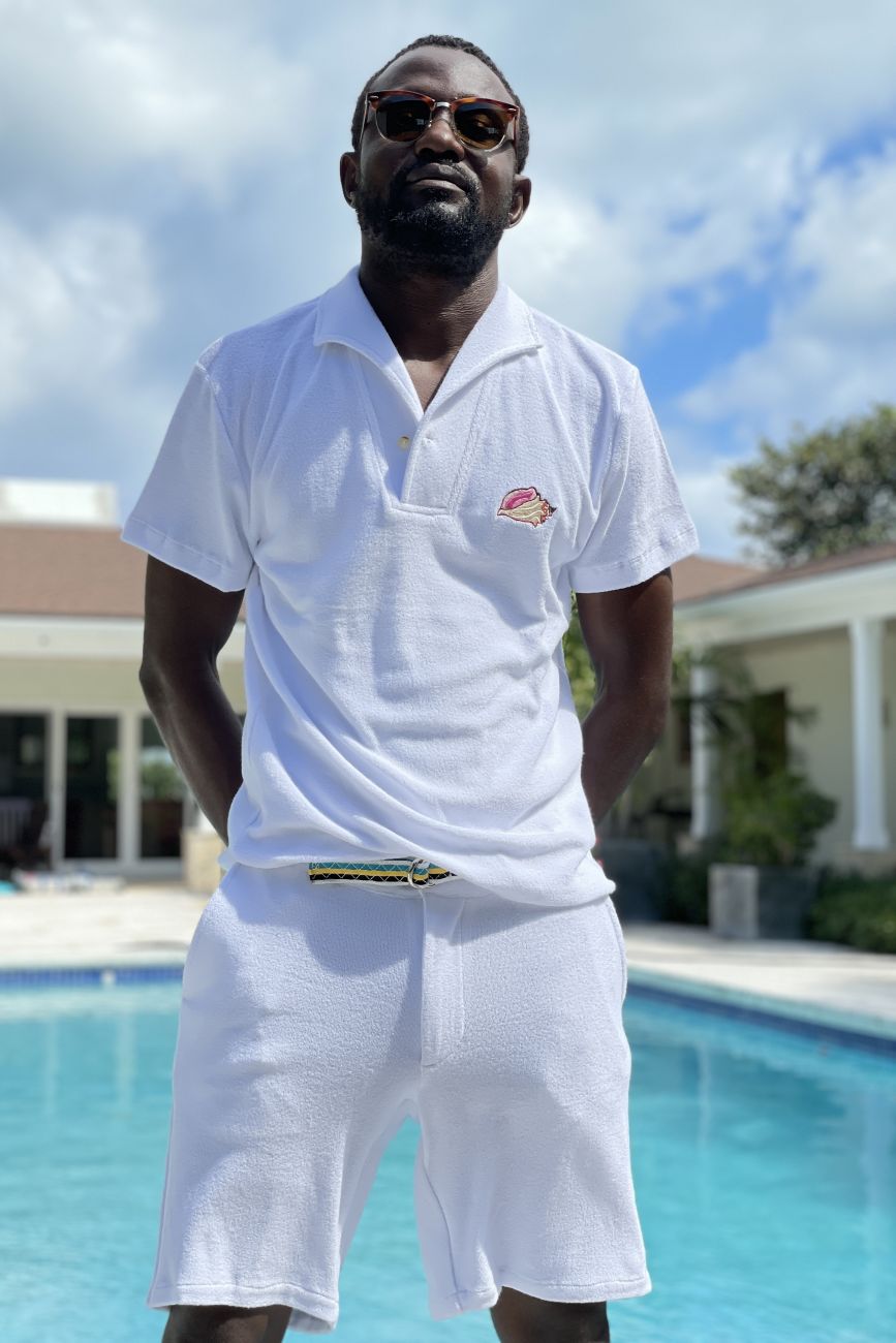 LACONCH "Playshorts" Terry white