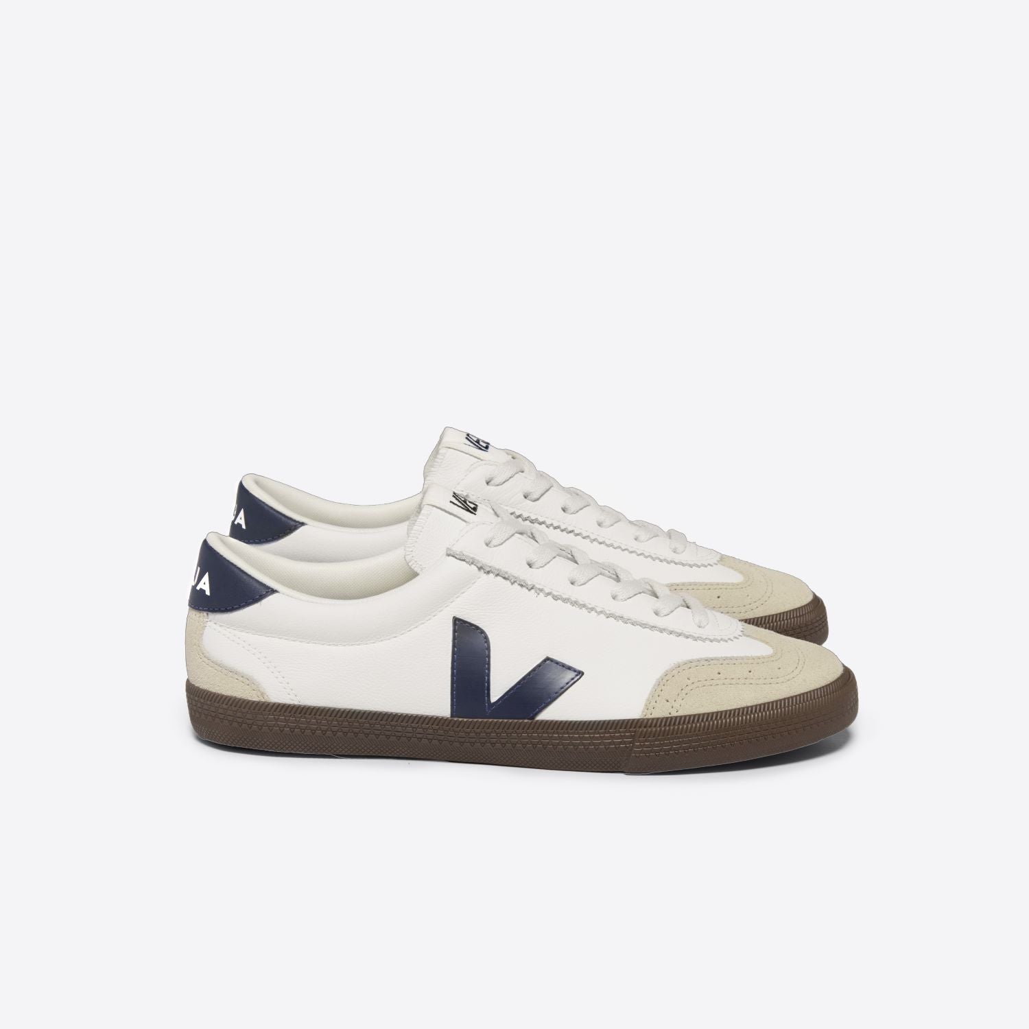 Veja Volley Leather White Nautico Bark
