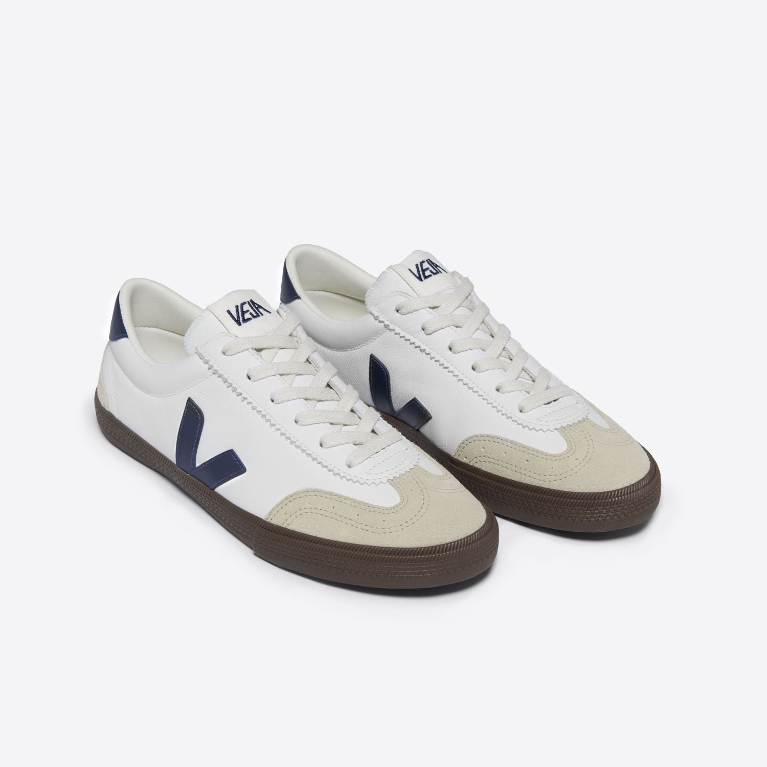 Veja Volley Leather White Nautico Bark