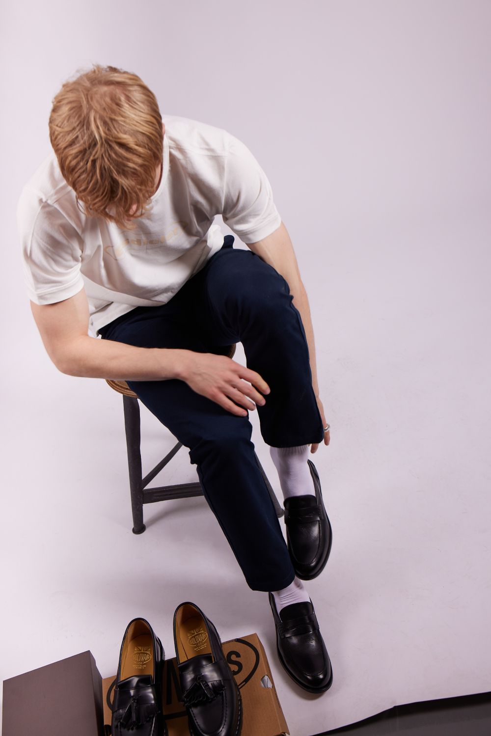 Eisdieler Penny Loafer Schwarz