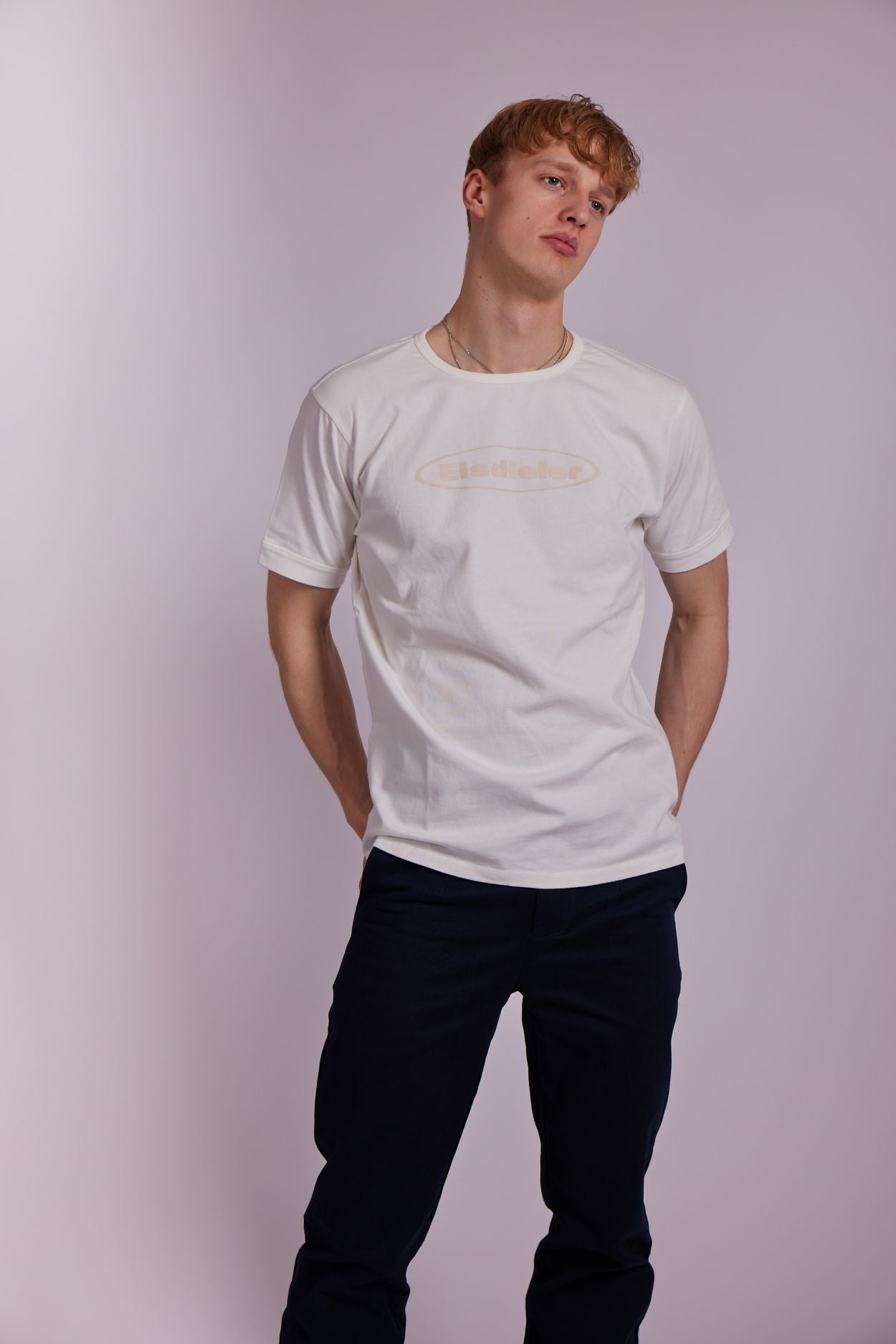Eisdieler T-Shirt "The Original" White crema print