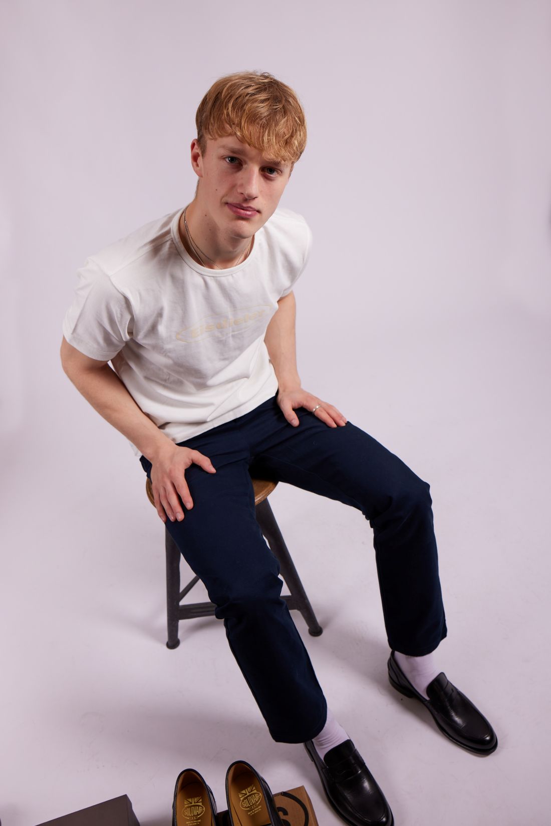 Eisdieler T-Shirt "The Original" White crema print