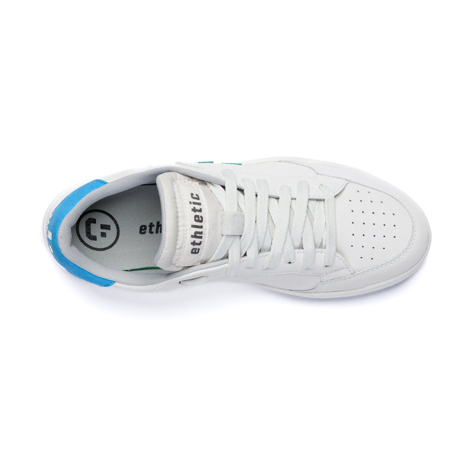 Ethletic "Jesse" Chalk White Pool Blue - vegan