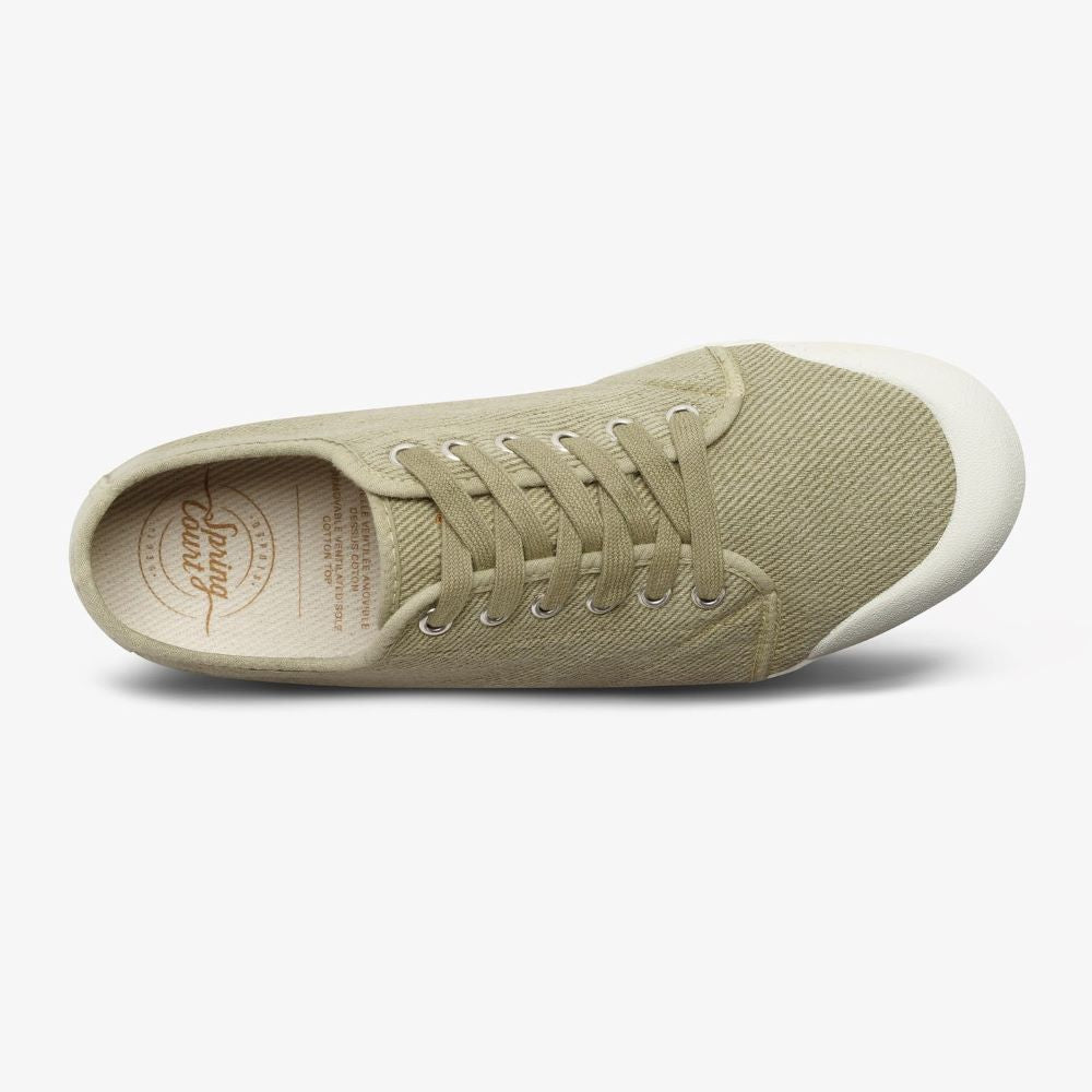 Spring Court G2 Washed Heavy Twill Green