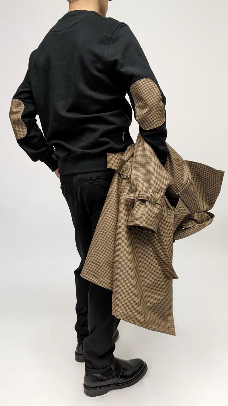 Bowler Berlin Patch Sweatshirt Black - British Check