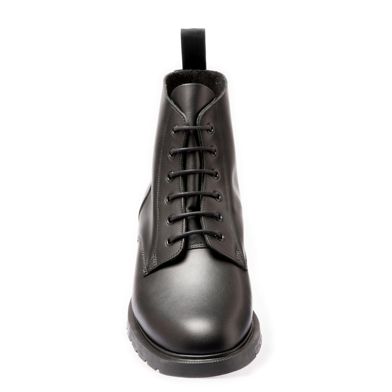 Solovair 6 Eye Black Derby Boot