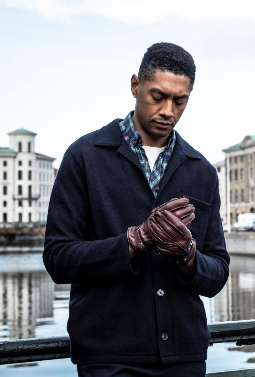 Hestra "Jake" Handgenähter Lederhandschuh