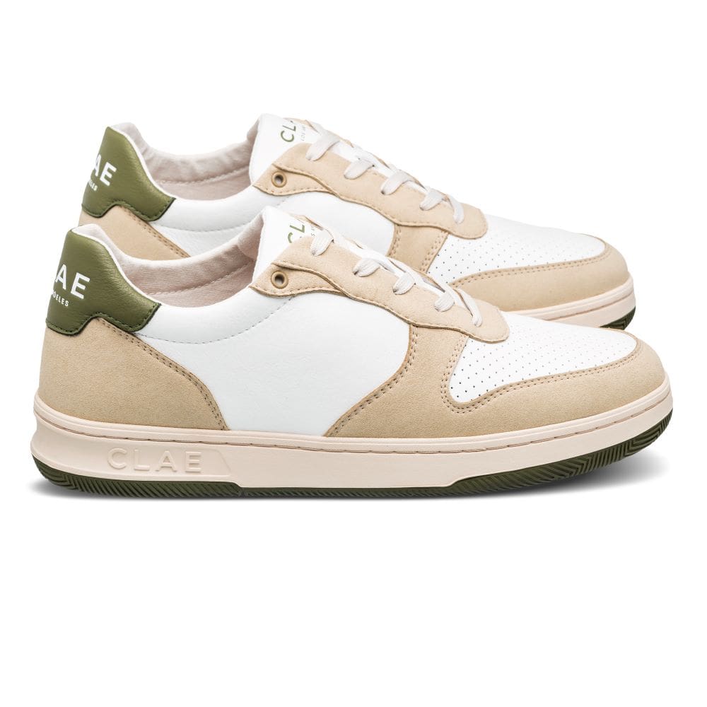 Clae Malone Vanilla White Olive vegan