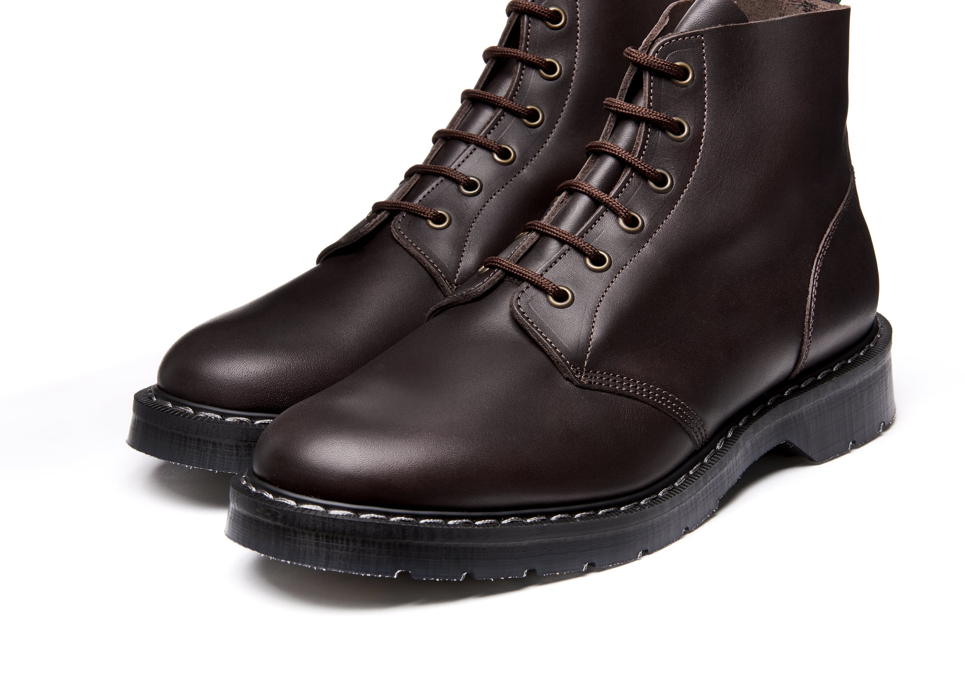 Solovair Brown Greasy 6 Eye Astronaut Boot