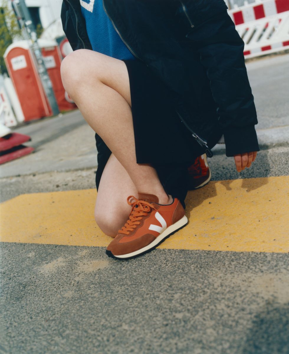 Veja Rio Branco Alveomesh Pumpkin White