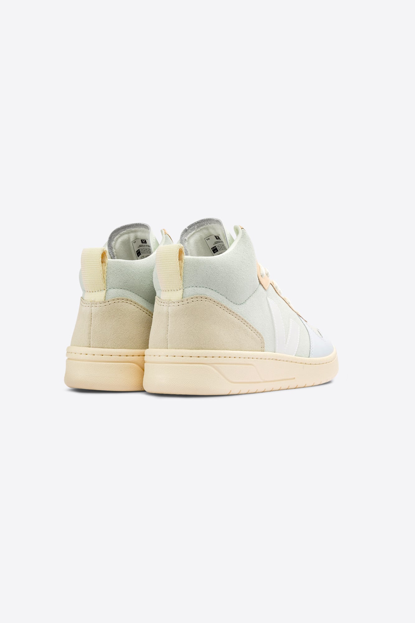 Veja V-15 Suede Jade White Multico