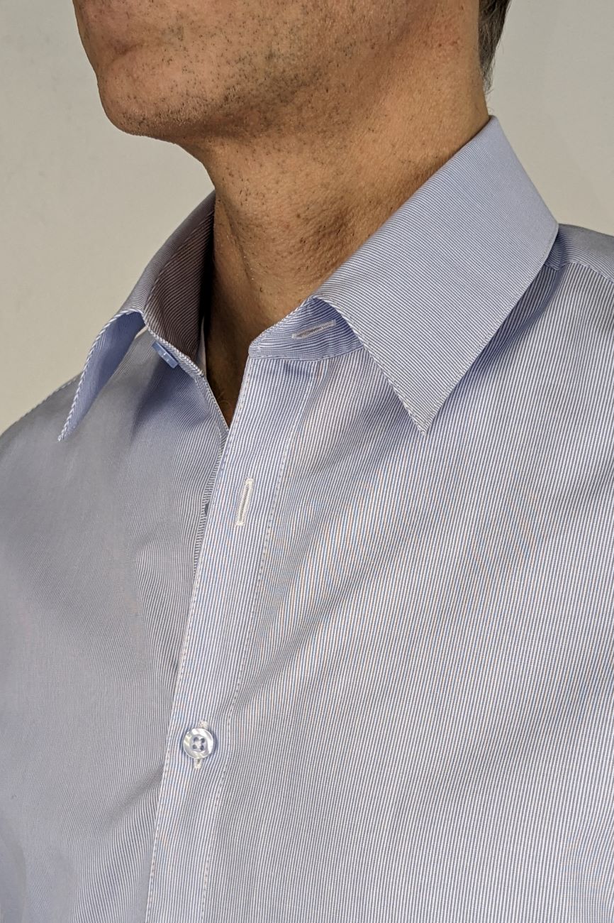 Director´s Cut Hemd "Wilson" Hellblau Streifen