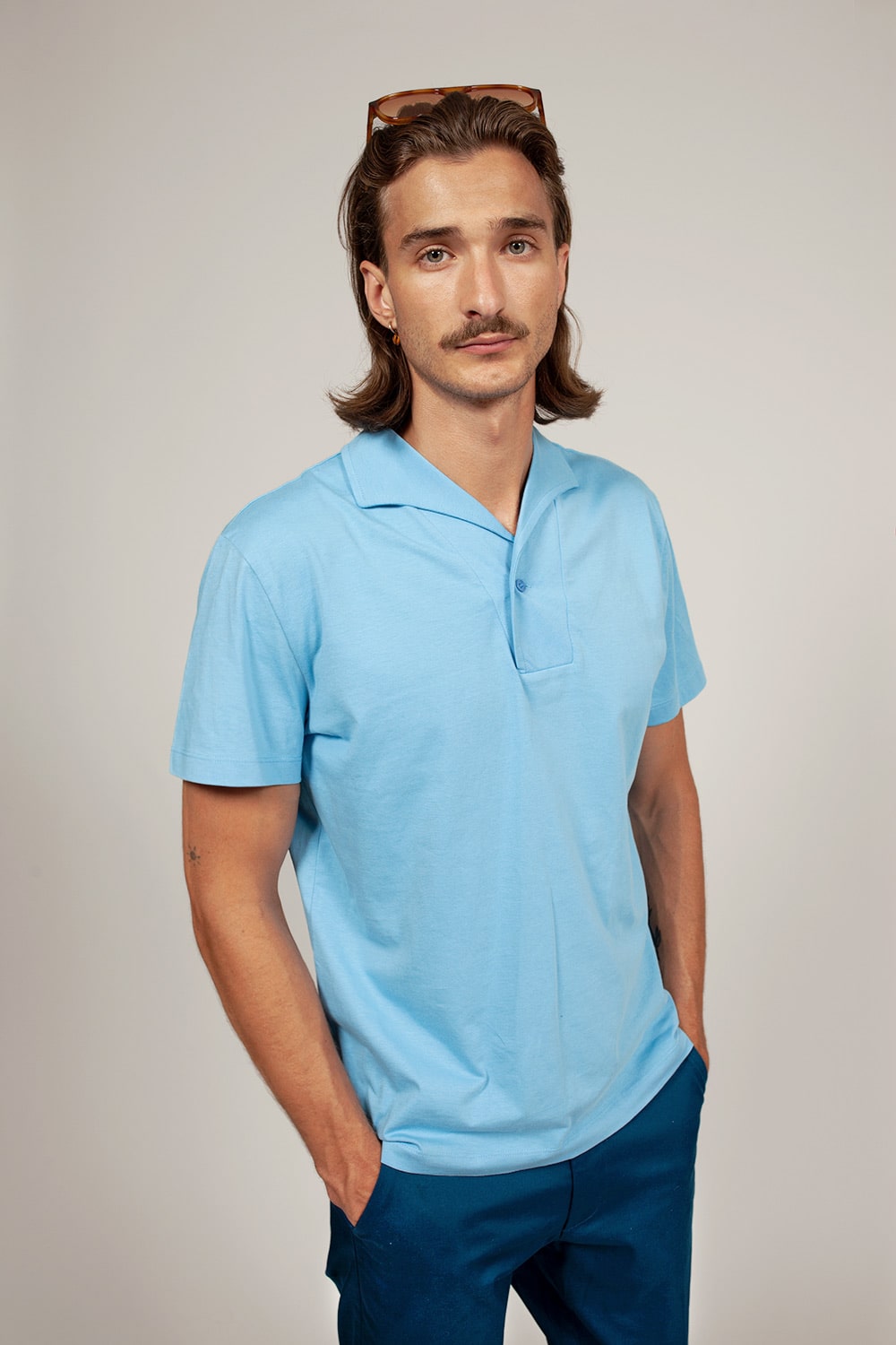 Bowler Berlin Playshirt Crab Key Blue