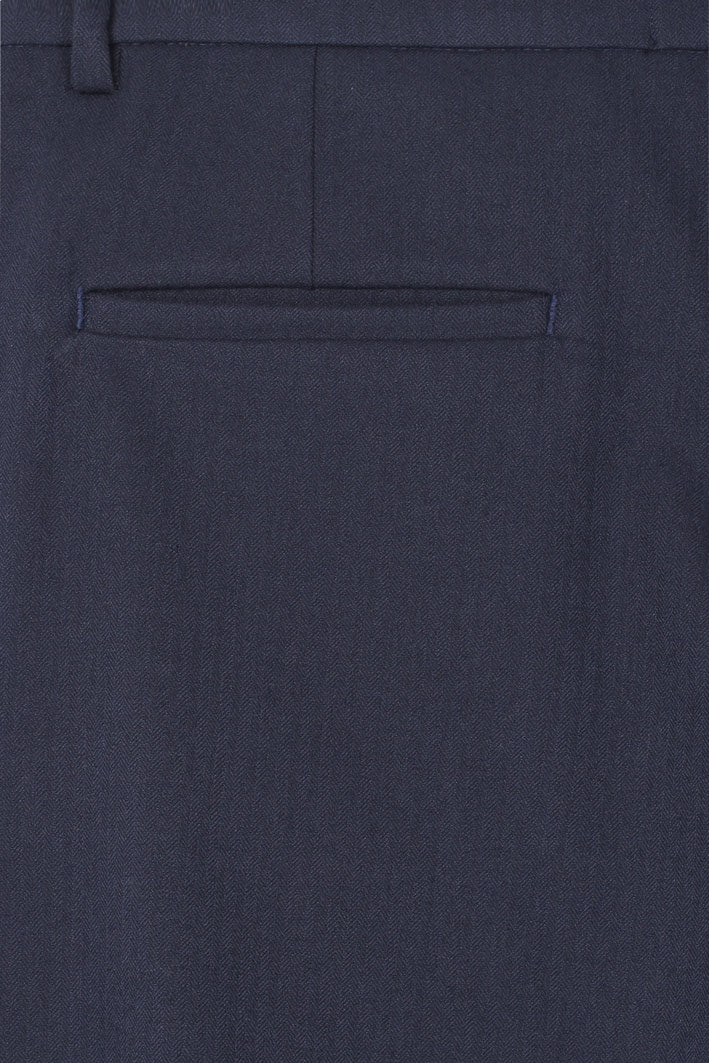 Bowler Berlin "Chino Heavy" Fishbone Navy