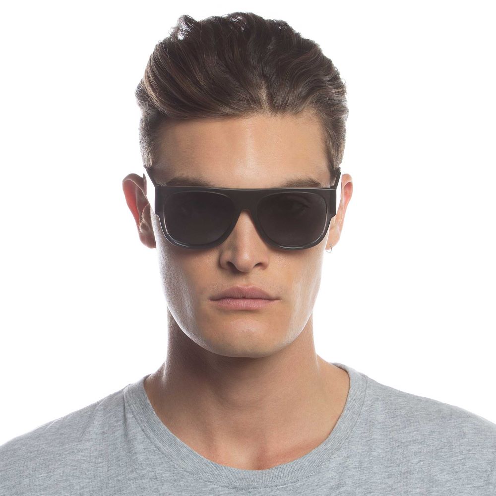 Le Specs Floatation | Matte Black Shadow Polarized