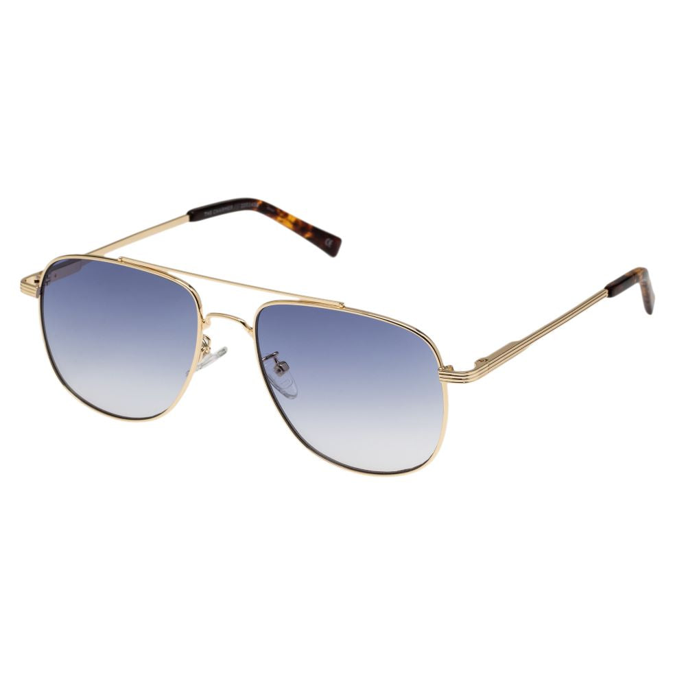 Le Specs The Charmer | Bright Gold Blue Grad