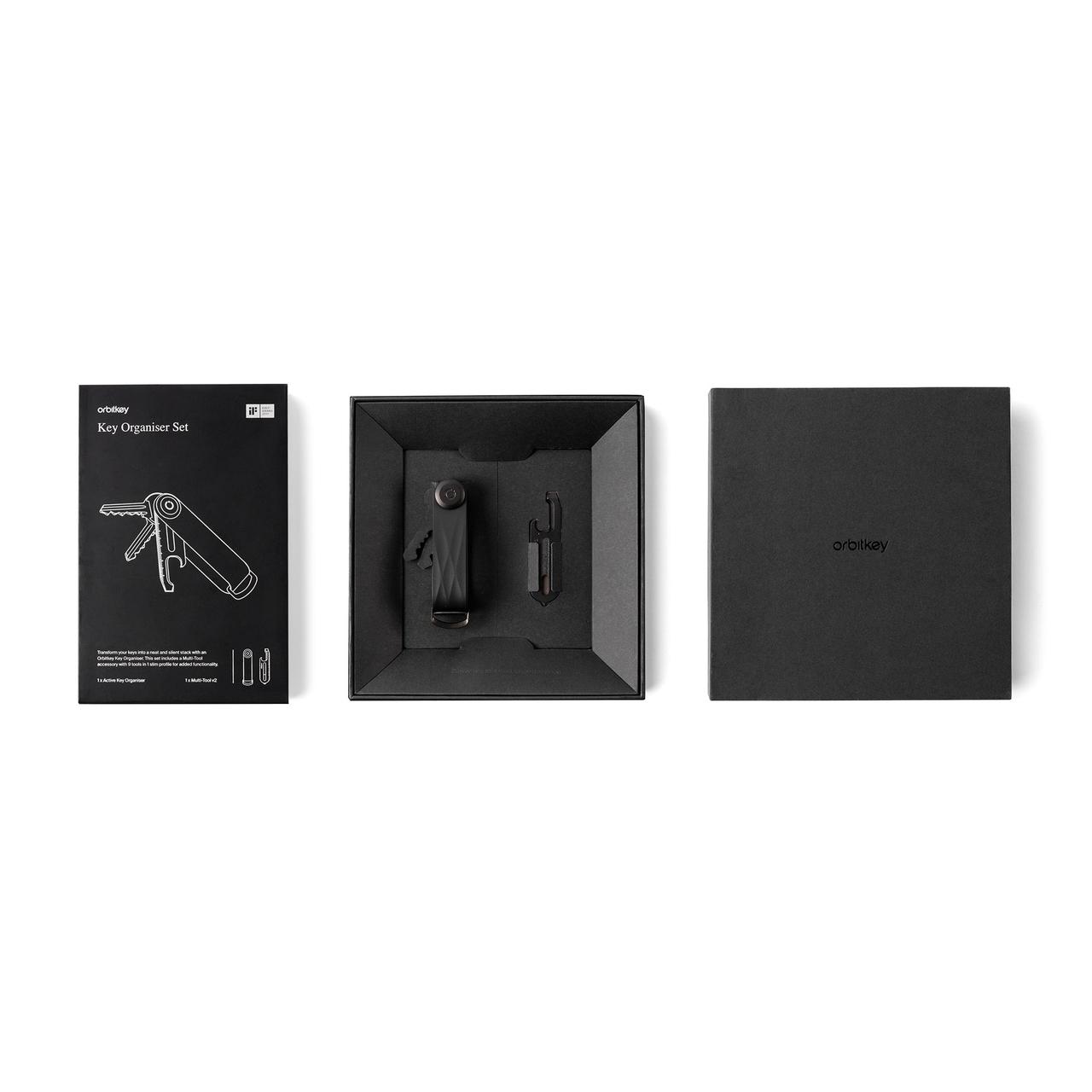Orbitkey Key Organiser Gift Set Active Black