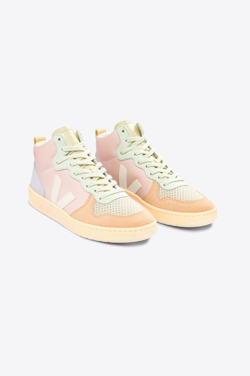 Veja V-15 Leather Petale White Multico