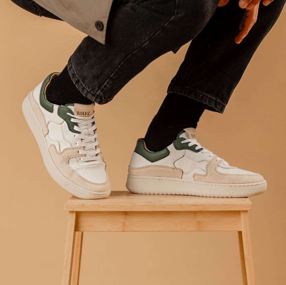 Wayz The Sonder White Green Almond Milk Full Leather