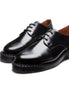 Solovair 3 Eye Black Hi-Shine Gibson Shoe