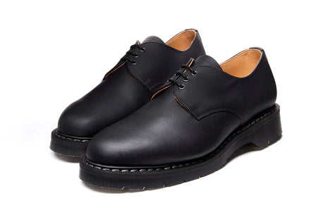 Solovair 3 Eye Black Greasy Gibson Shoe