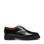 Solovair 3 Eye Black Hi-Shine Gibson Shoe