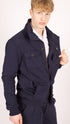 Bowler Sweatjacke Navy Fishbone