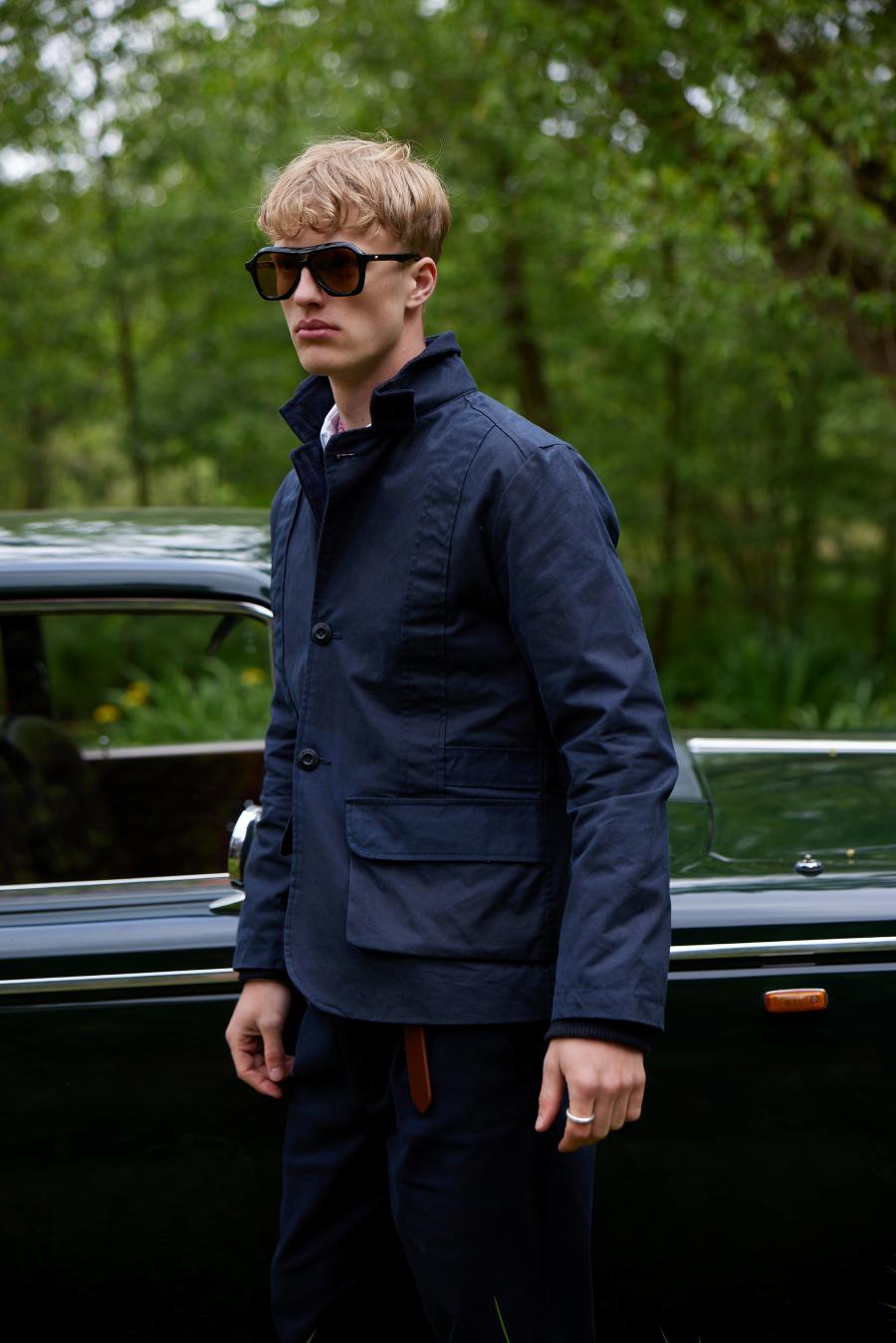 Bowler Norfolk Jacke Navy