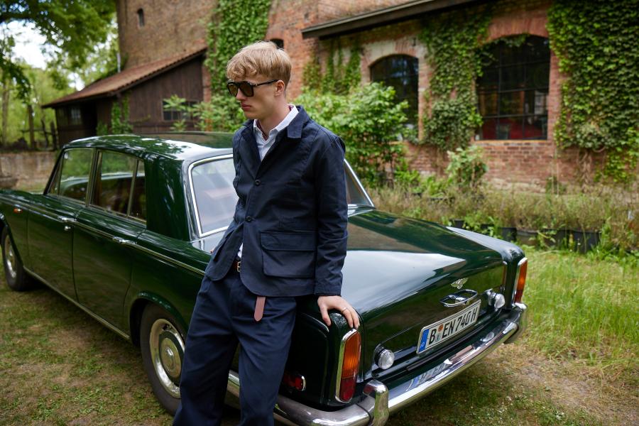 Bowler Norfolk Jacke Navy