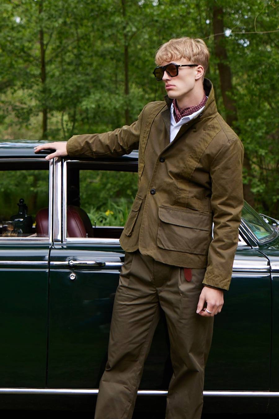 Bowler Norfolk Jacke Olive