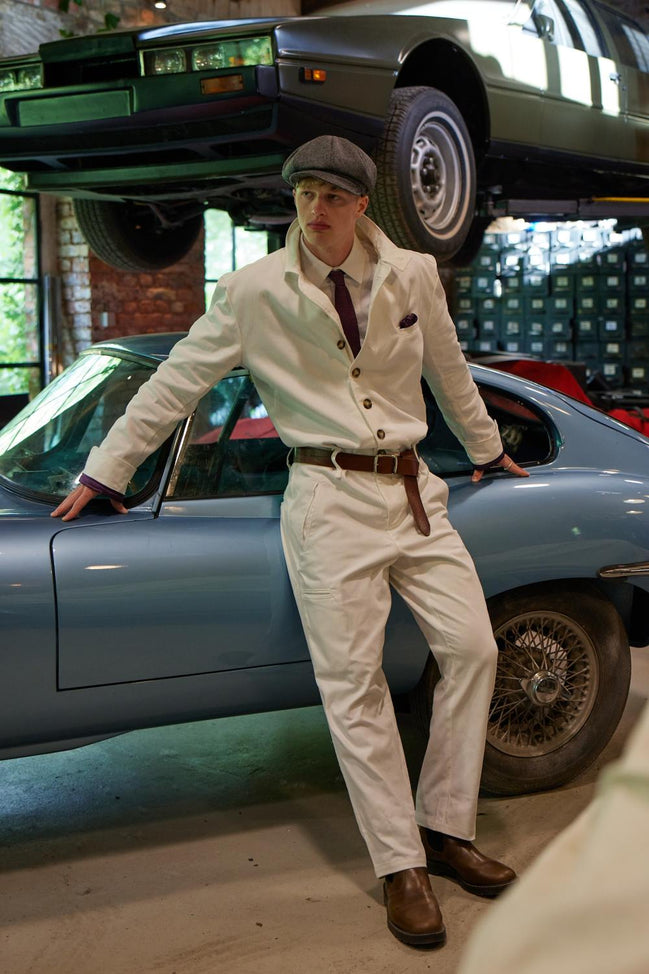 Bowler Berlin Overall "Le Mans" off white (limited 7 purple edition)